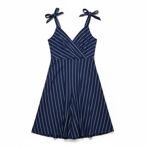 Faux Wrap Linen Dress